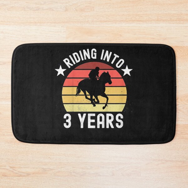 Item preview, Kids Riding into 3 Years horse gifts for 3 year old birthday T-Shirt designed and sold by Lukifo-Caster.