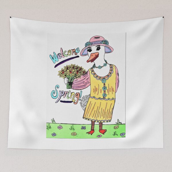 Item preview, Welcome Spring Duck designed and sold by Michelle Mead.