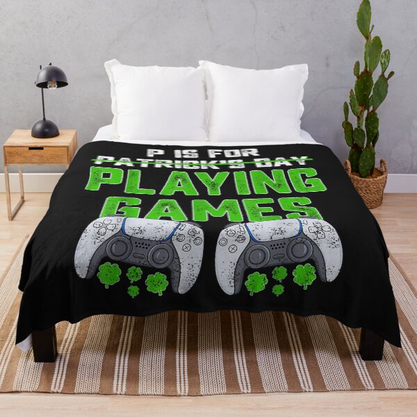 Item preview, P Is For Playing Games St Patricks Day Funny Gamer Boys Kids T-Shirt designed and sold by Lukifo-Caster.