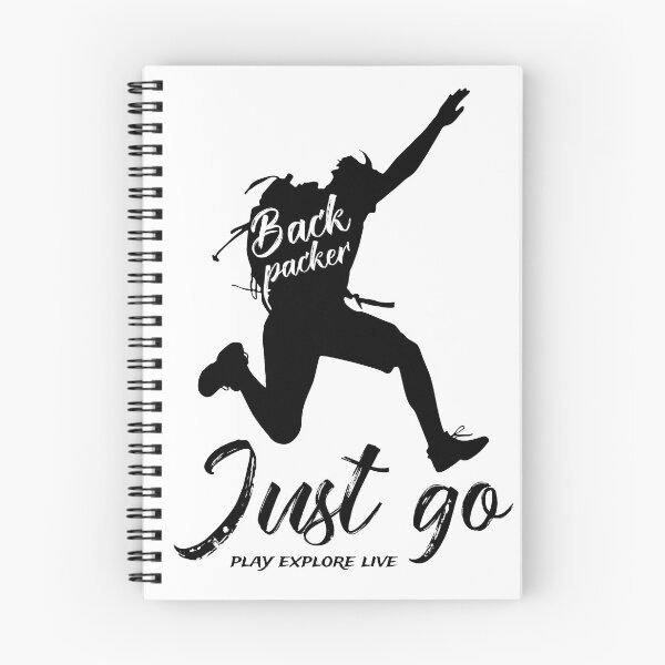 Item preview, JUST GO - Play Explore Live the Back Packer designed and sold by Periko-Drey.