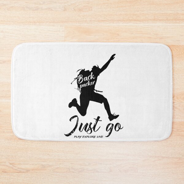 Item preview, JUST GO - Play Explore Live the Back Packer designed and sold by Periko-Drey.