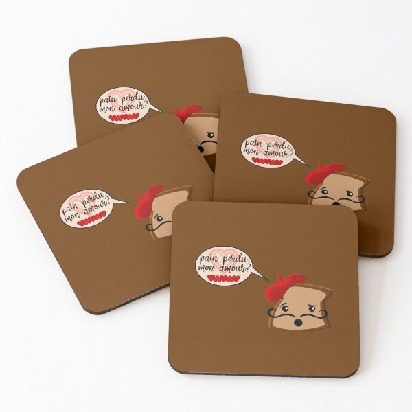 Item preview, Pain Perdu, Mon Amour? (on Brown) designed and sold by PawsitiveMum.