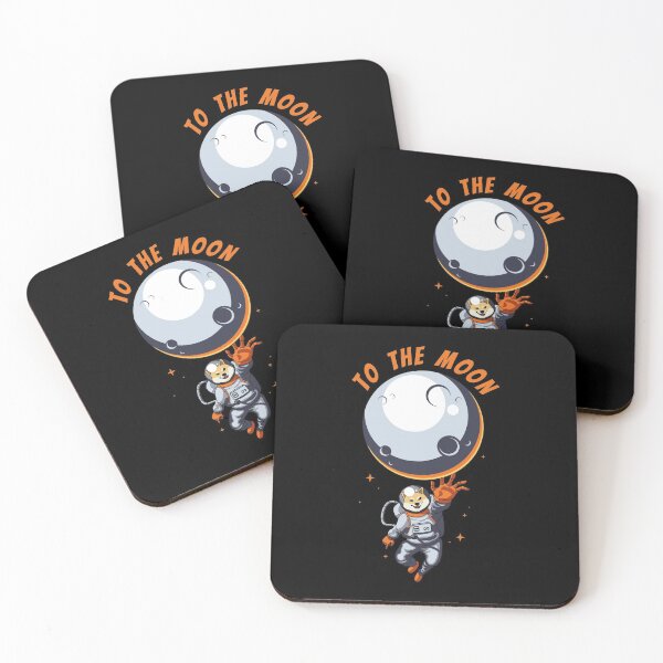 Item preview, Dogecoin To The Moon Doge Astronaut designed and sold by The Little Wood Cottage.