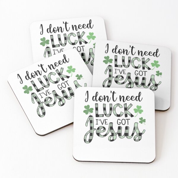 Item preview, I Don't Need Luck I Have Jesus Christian St Patrick's Day designed and sold by davidcgonzale.