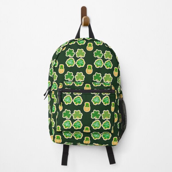 Item preview, Happy St. Patricks Day Four Clovers And A Leprechaun designed and sold by Ellisen Prints.