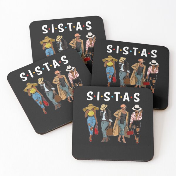 Item preview, Sistas Afro Women Together Friend Black Girl Pride T-Shirt designed and sold by Lukifo-Caster.