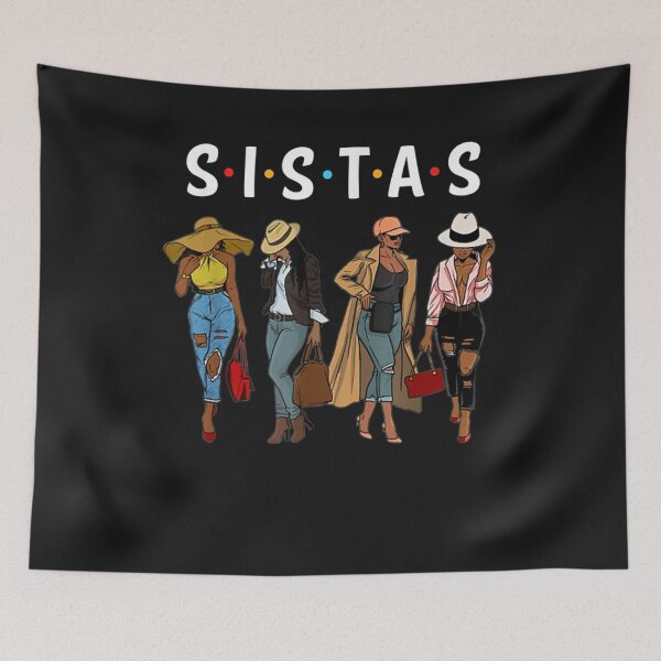 Item preview, Sistas Afro Women Together Friend Black Girl Pride T-Shirt designed and sold by Lukifo-Caster.