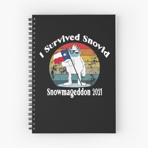 Item preview, Snowmageddon 2021 I Survived Snovid Texas Snow Retro T-Shirt designed and sold by Lukifo-Caster.