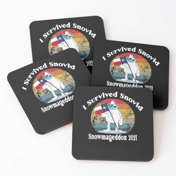 Item preview, Snowmageddon 2021 I Survived Snovid Texas Snow Retro T-Shirt designed and sold by Lukifo-Caster.