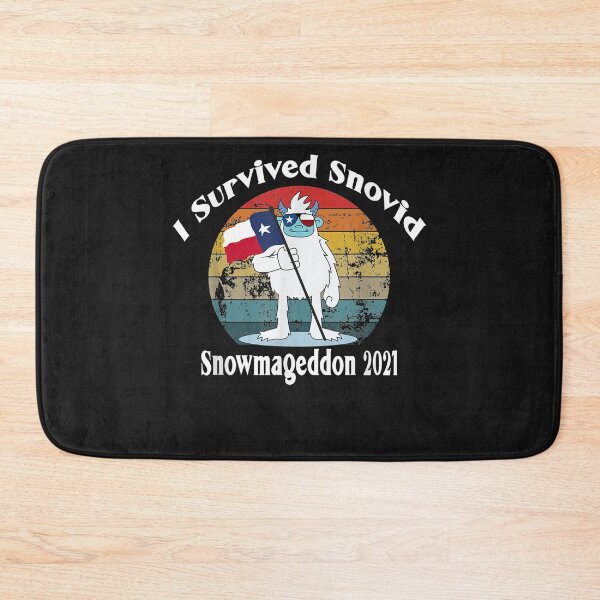 Item preview, Snowmageddon 2021 I Survived Snovid Texas Snow Retro T-Shirt designed and sold by Lukifo-Caster.