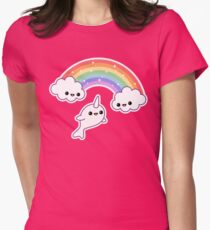 Flying Narwhal Women's Fitted T-Shirt