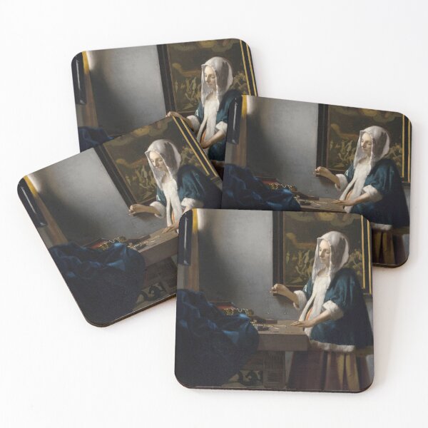 Item preview, Johannes Vermeer - Woman Holding a Balance (Vrouw met weegschaal) (1662) designed and sold by HistoryRestored.