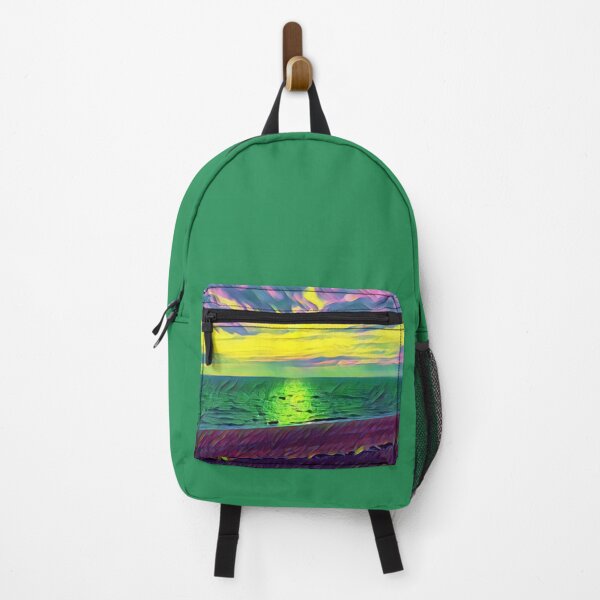 Item preview, Expectation, photograph of a sunrise edited in cheerful rainbow colors designed and sold by Pelikancrazy.