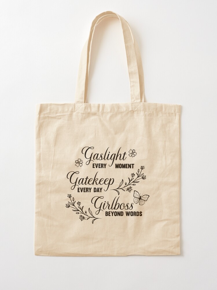 Alternate view of Gaslight Gatekeep Girlboss Meme Tote Bag