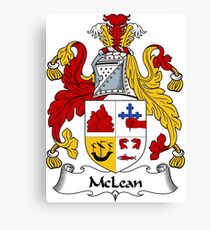 McLean Coat of Arms / McLean Family Crest Canvas Print