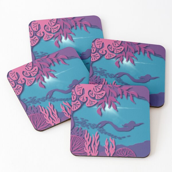 Item preview, Mermaid Grotto - Layered Paper Art designed and sold by rooandjoo.