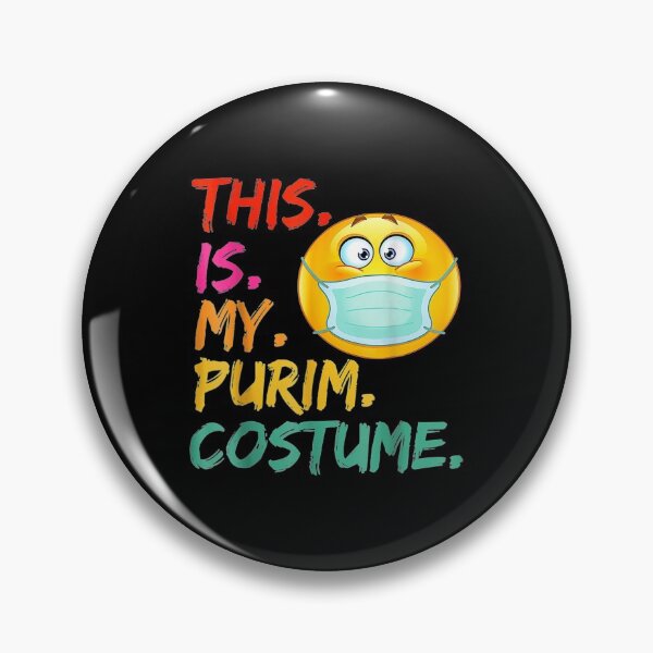 Item preview, This Is My Purim Costume funny Jewish Face Mask designed and sold by JayeBraden.