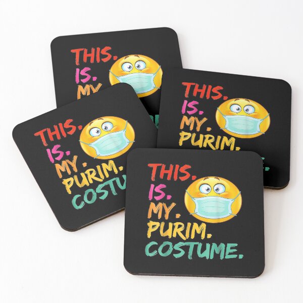 Item preview, This Is My Purim Costume funny Jewish Face Mask designed and sold by JayeBraden.