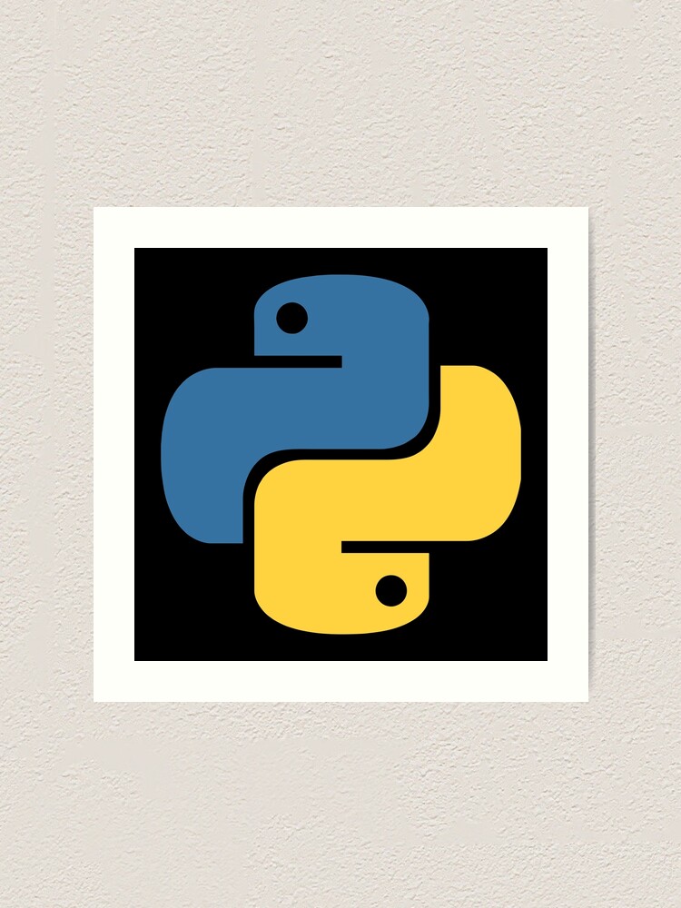 "Python logo" Art Print by Portiaelgado | Redbubble