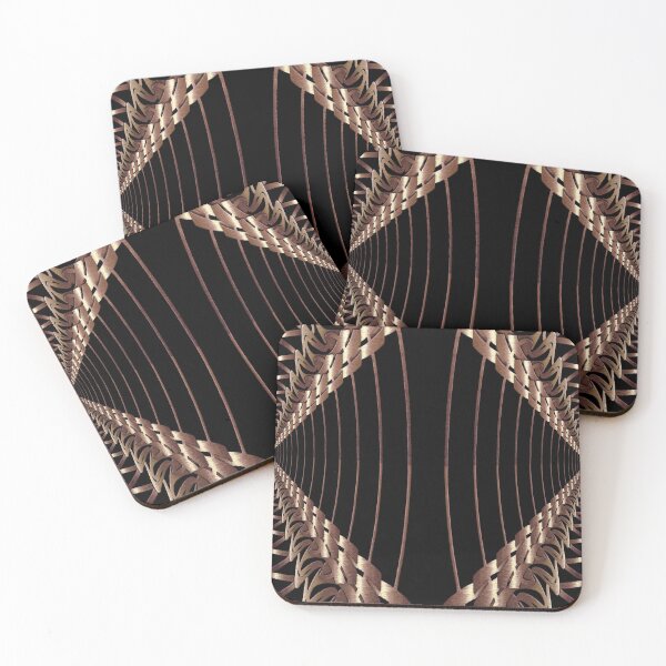 Item preview, Pattern gold black metal designed and sold by Xarah.