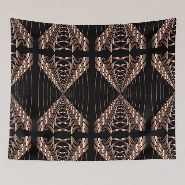 Item preview, Pattern gold black metal designed and sold by Xarah.