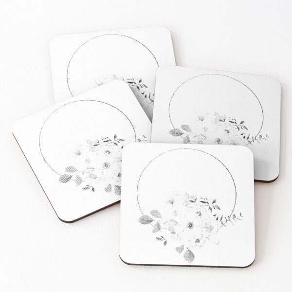 Item preview, Black and white frame flowers designed and sold by airspecter.