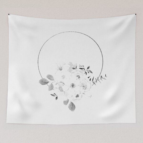 Item preview, Black and white frame flowers designed and sold by airspecter.