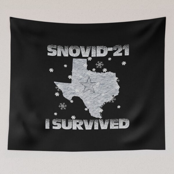 Item preview, I Survived Snowstorm 2021 Texas Snovid 21 Falling Snow designed and sold by alenaz.