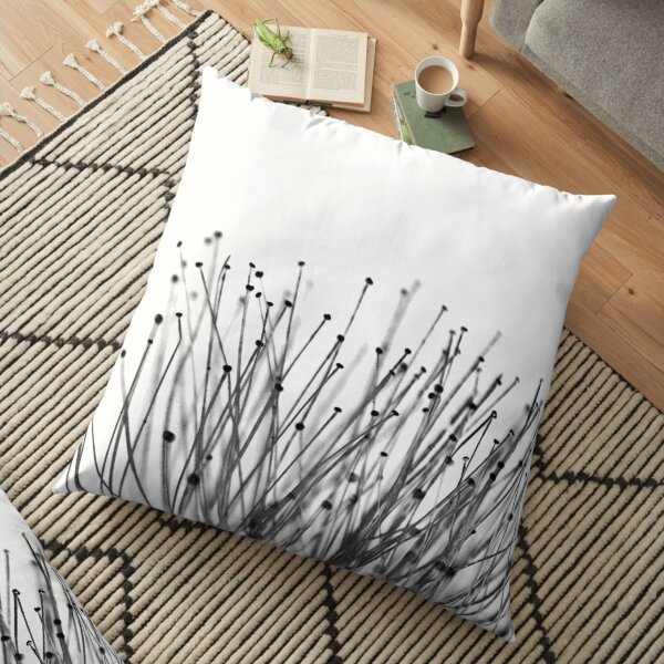 Macro Flowers Art Floor Pillow