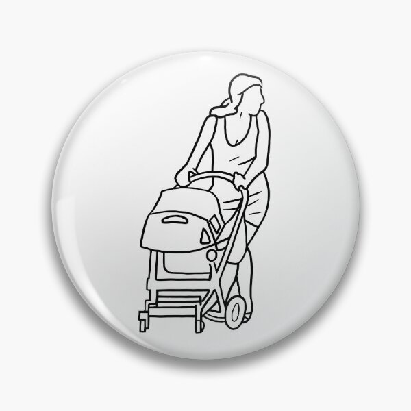 Item preview, Mother with Pushchair designed and sold by PrileyRileyArt.