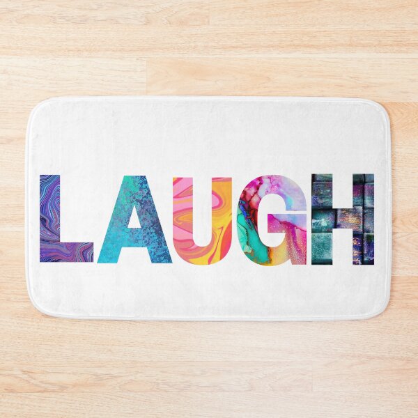 Item preview, Laugh | Text with Colourful Patterns | Manifest Your Dreams | Loving Life Sick designed and sold by FrequencyV.