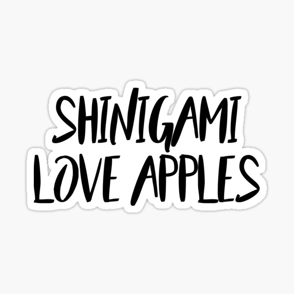 Shinigami Love Apples Sticker