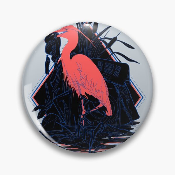 Item preview, Heron in the garbage swamp designed and sold by Teensy-Weensy.