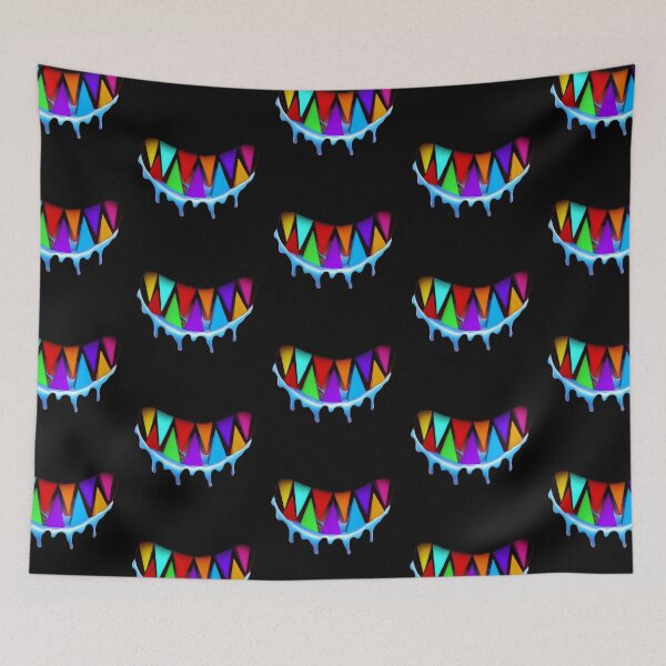 Item preview, 6ix9ine shark teeth colorful  designed and sold by Nishad4.