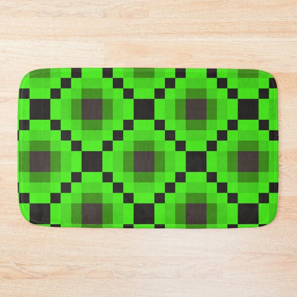 Item preview, Pattern Chessboard Black And Green Vibrant 8bit  designed and sold by dreamofdenim.