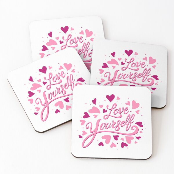 Item preview, Love Yourself with Red & Pink Hearts designed and sold by ReesDesigns.