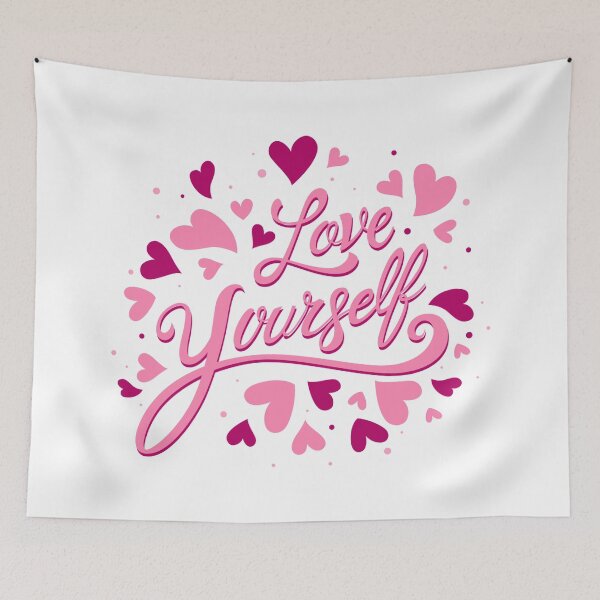 Item preview, Love Yourself with Red & Pink Hearts designed and sold by ReesDesigns.