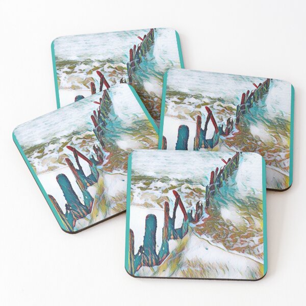 Item preview, Photography of groynes at the stand, then edited in color designed and sold by Pelikancrazy.