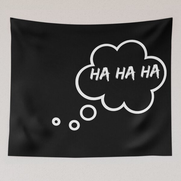 Item preview, Ha Ha Ha in a thinking bubble art designed and sold by Helen Marvellous.