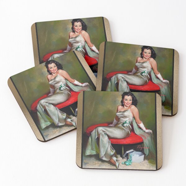 Aperçu de l'œuvre Le Corsage Émeraude par Gil Elvgren Vintage Pin-Up Girl Art créée et vendue par Xzendor7 Digital Art Creations.