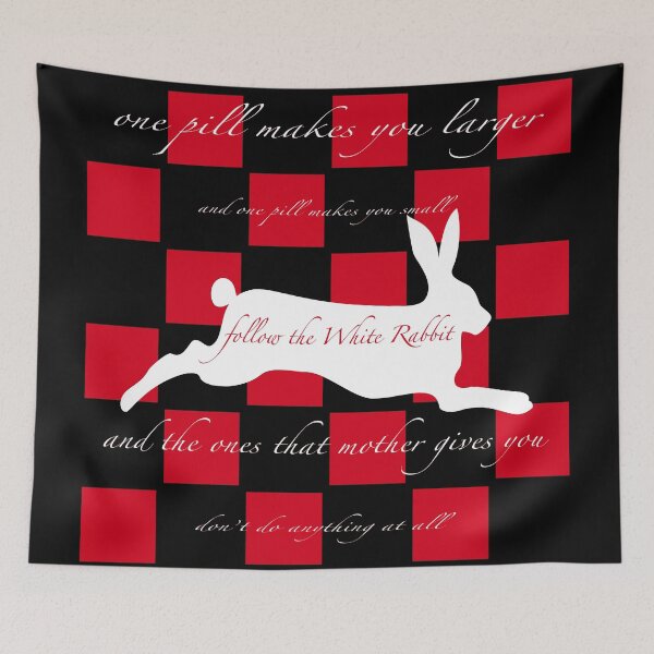 Item preview, Follow the White Rabbit  designed and sold by Motes of the Gleam.