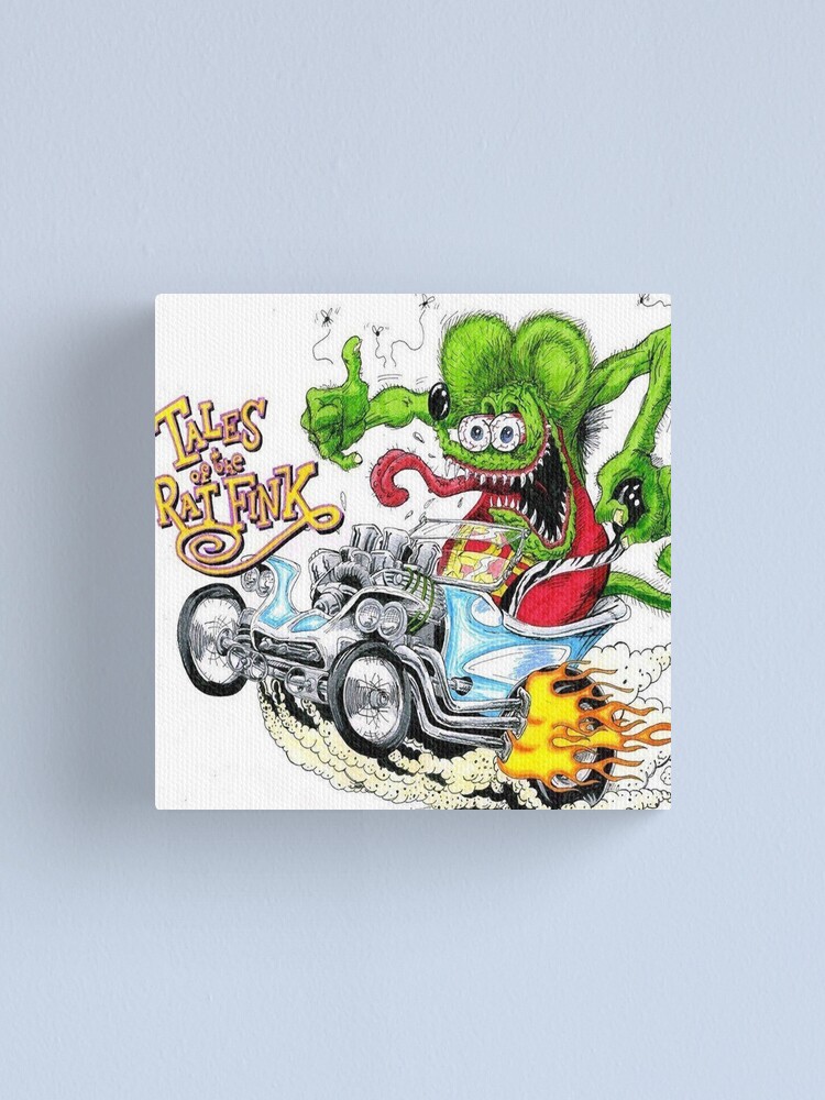 Rat Fink Canvas Print For Sale By Fikrshop Redbubble