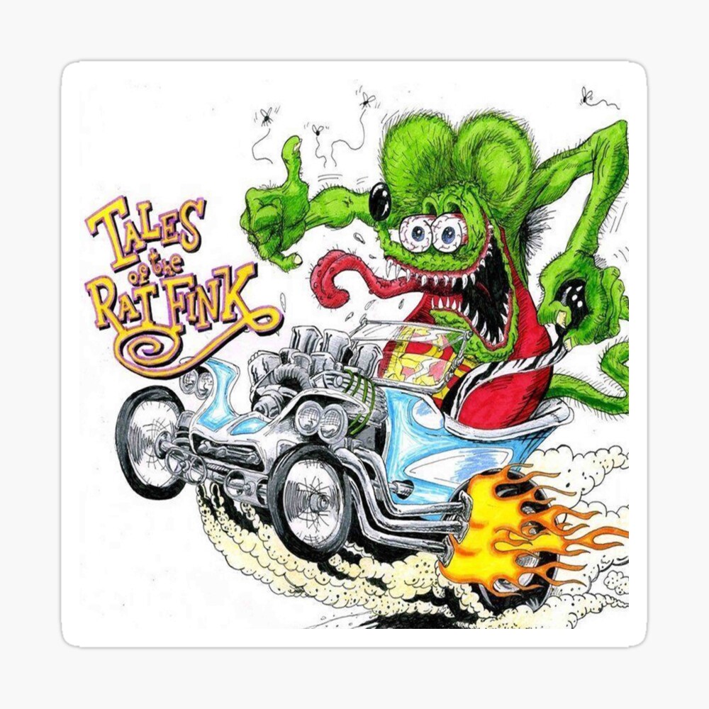 Rat Fink Poster For Sale By Fikrshop Redbubble