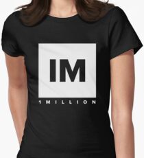1 Million Dance Studio Logo (weiße Version) Tailliertes T-Shirt