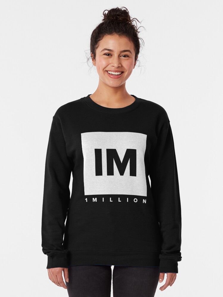 Alternate view of 1 MILLION Dance Studio Logo (White Version) Pullover Sweatshirt