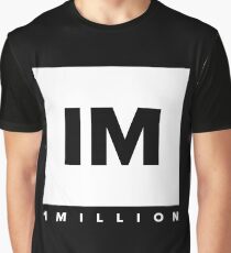 1 MILLION Dance Studio Logo (White Version) Graphic T-Shirt