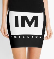 1 MILLION Dance Studio Logo (White Version) Mini Skirt