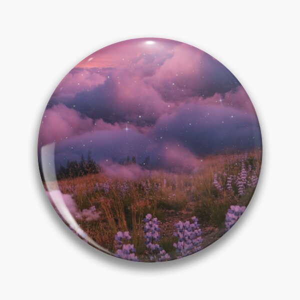 Item preview, Field of purple flowers with purple clouds  designed and sold by Empiirean123.