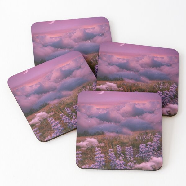 Item preview, Field of purple flowers with purple clouds  designed and sold by Empiirean123.