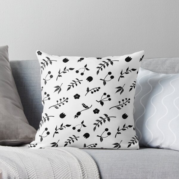 Item preview, Black flowers and leaves Boho designed and sold by Creative-maker.